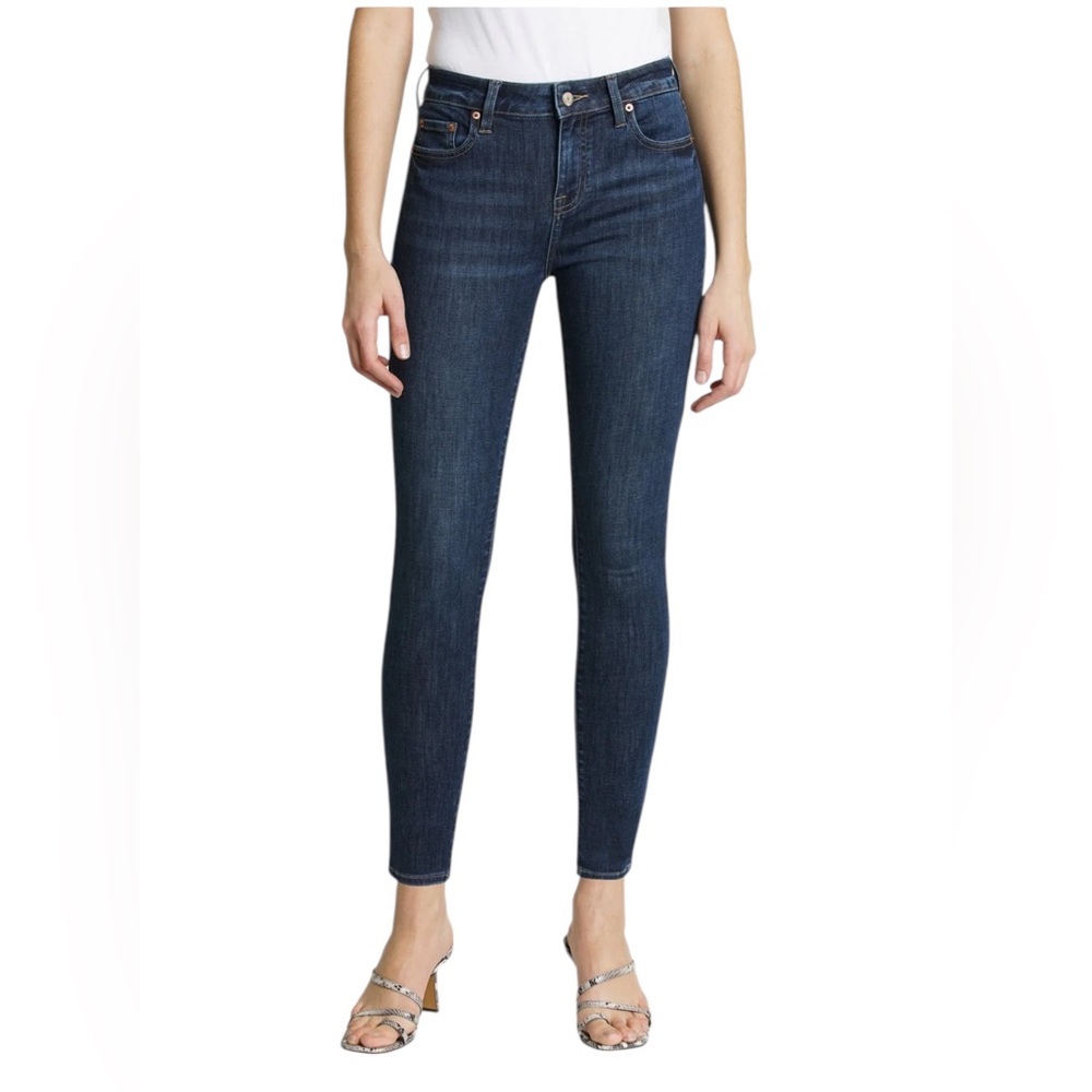 NWT Pistola Women’s Audrey Mid Rise Skinny Jeans‎ with Stretch Dark Wash